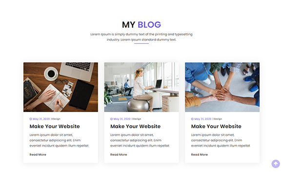 Screenshot of Blog Web-App